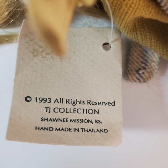 Vintage Little Girl Porcelain Doll TJ Collection Handcrafted Doll Melissa 1993 - Picture 7 of 8